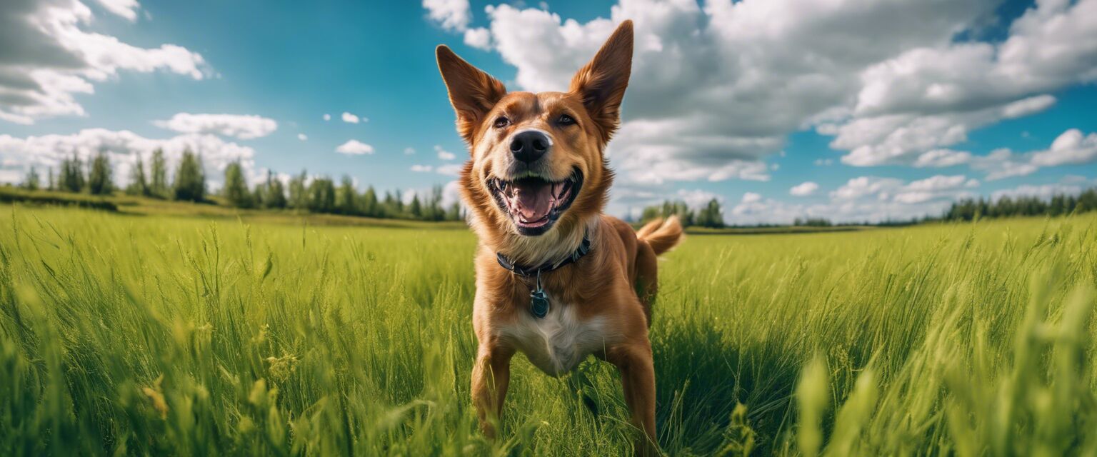 Happy healthy dog